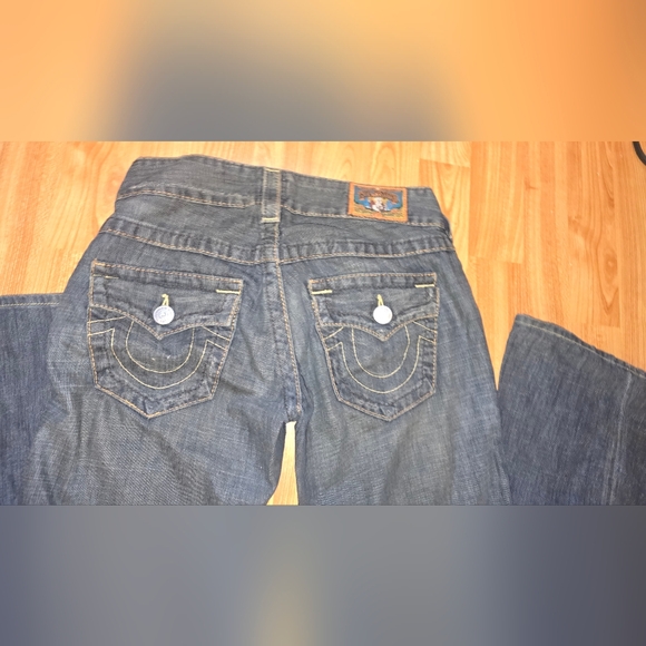 True Religion Dark Blue Boot Cut Jeans - Picture 2 of 4